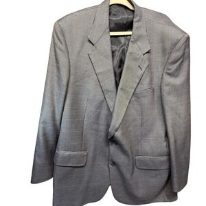 Vintage Burberrys Blazer Mens 42‎ Houndstooth 2-Button Sport Coat Made USA 90s